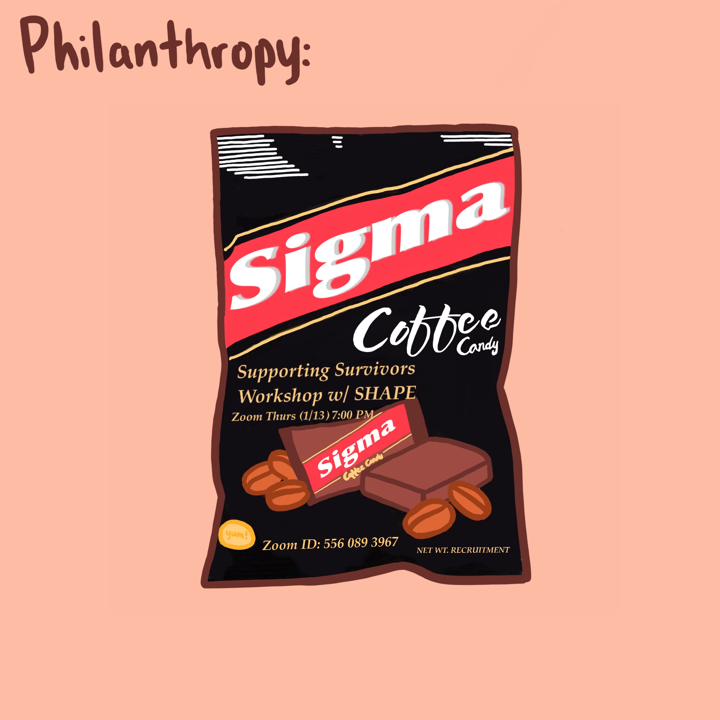 Sigma Store philanthropy event illustration